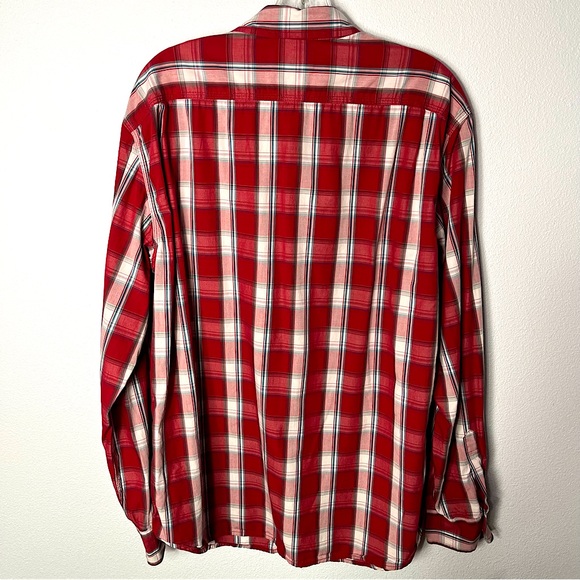 Vintage LUCKY BRAND Men’s Long Sleeve Plaid Cotton Button Up Shirt Size L Y2K - Picture 2 of 7
